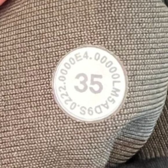 Lululemon ABC Slim-Fit Pants Warpstreme Olive Green 35" Waist Mens Stretchy - Picture 8 of 8